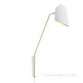 Lampe murale minimaliste en noir et blanc